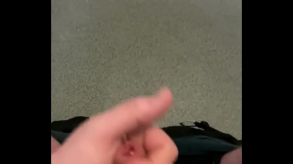 Pleasuring myself in the toilets with big cumshot