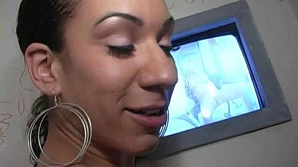 Ebony teases then gives a good blowjob 1 