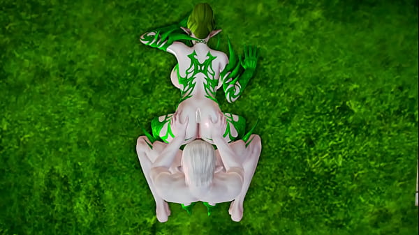 Elves fuck in the forest to restore the balance of love in the world of hentai 3d anime 