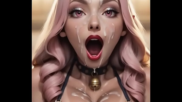 Ai generated theres cum dripping down her face