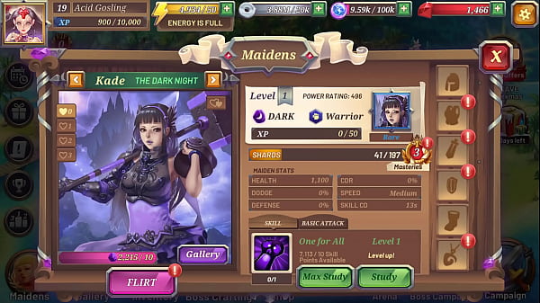 Crystal Maidens KadeThe Dark Night