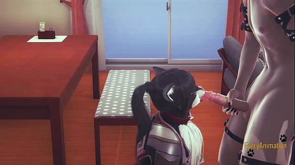 Genshin Impact Furry - Zhongli Cat suck a dick with Point Of View  (Uncensored) 