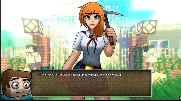 HornyCraft [Hentai game PornPlay ]_Ep.3 Milking a minecraft furry_cowgirl's huge tits