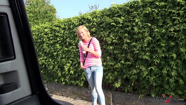 Play MP4 - Takevan Blonde on the walk convinced to fuck in van with stranger