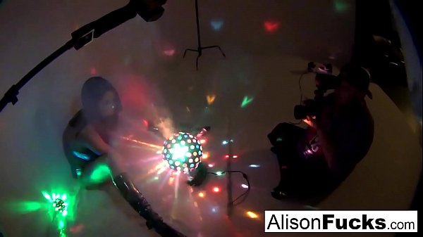 Sexy big boobed_disco ball babe Alison Tyler