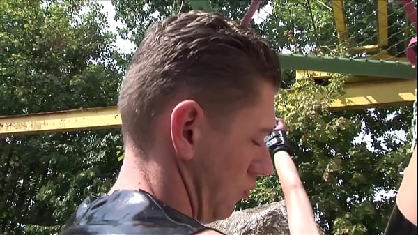 Horny Perverted Rubber Men In Outdoor Action With A Lot Of Cum thumbnail