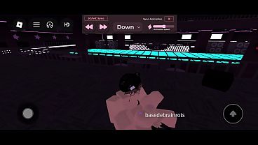 Fucking a cute girl in a roblox game 