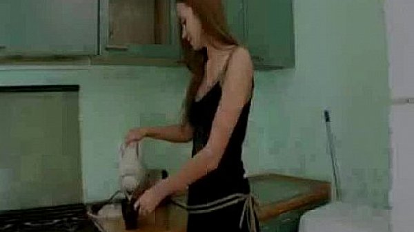 Needy Teen Pussy on the Kitchen sink 