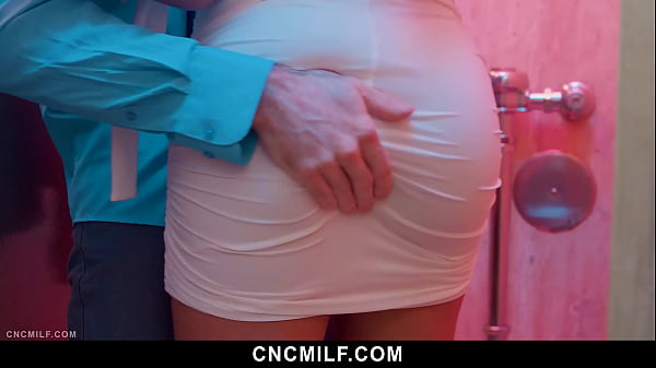 The bathroom attendant allows the couple to get intimate cncmilf