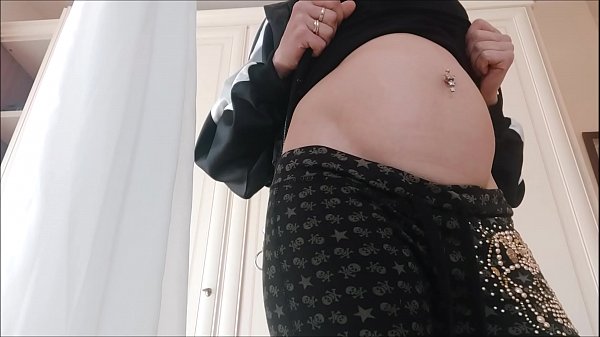Large pussy and bloated im pregnant