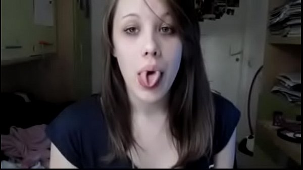 Hot Slovakian_Girl with HUGE Tongue