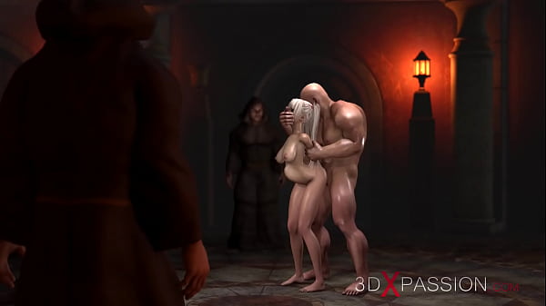 Ritual sex. The monk turns into a man with big muscles in the ritual place fucks_college girl