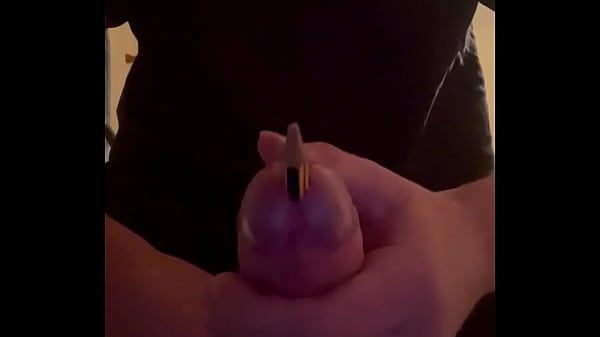 Urethra insert pencil and brush young boy 