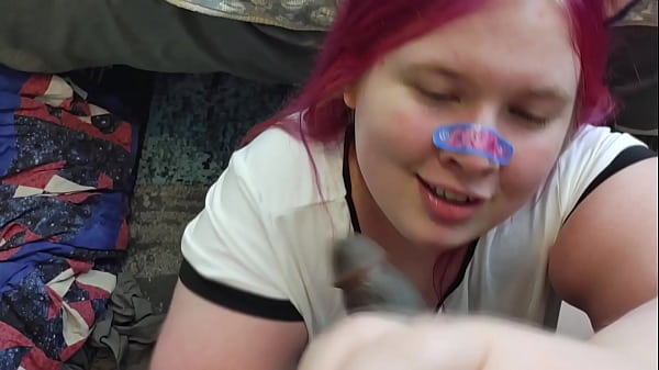 Play MP4 - Cute Catgirl BBW Tranny Gets Cumshot from BBC Shemale POV