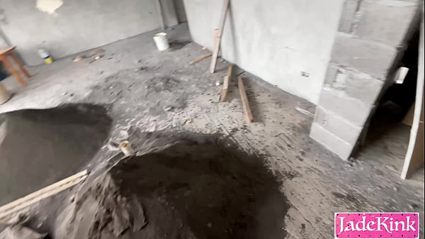 We couldn't hold back so had a quick sex on a construction site