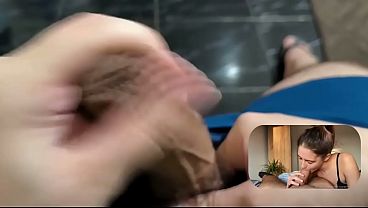 Nonton React: Beautiful Pov Blowjob With Huge Triple Cumshot Compilation In Mouth. thumbnail