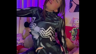 Delicious amateur sex with Spider Boy!! He fills my pussy with his cum! - Kloe the Marvel 