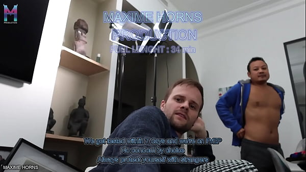 SLUTTY TRAINING : DOUBLE RAW PENETRATION AND CUM DRINKING MAXIME HORNS - copy