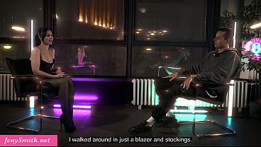 Jeny smith and nashidni in a video speaking about sex pranks and threesomes 