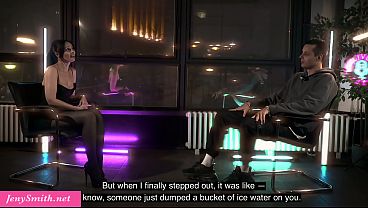 Jeny smith and nashidni in a video speaking about sex pranks and threesomes