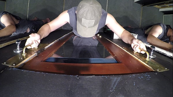 Random dudes her their dicks sucked by teen slut they don't know