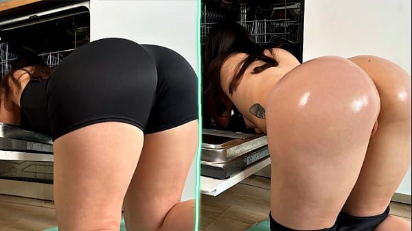 Step Sis_In Wash_Machine_Thanks_God That_Parents_Not At_Home Rough Fuck_Oiled Butt