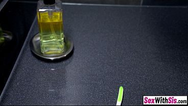 Kinky teen stepisters get stuck and pounded by their big dick step brother 