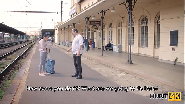 HUNT4K. First sexual experience not with husband but in front of him 