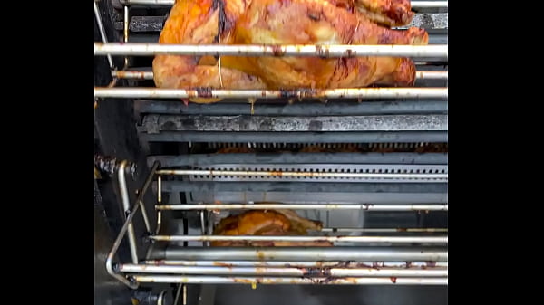 Sacrificial spit &ndash; the infernal dance of dripping fat 