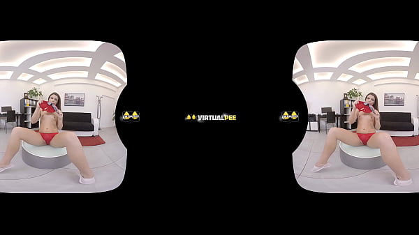 Vany Ully fingers her pee drenched_pussy inthis virtual reality scene