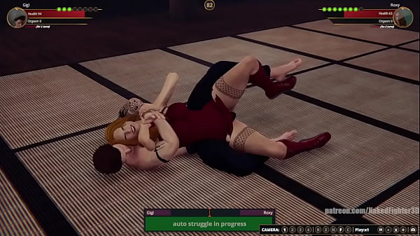 Gigi vs roxy nf3d mixed mma combat femdom redhead 