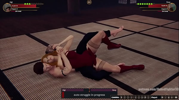 Gigi vs roxy nf3d mixed mma combat femdom redhead 