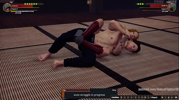 Gigi vs roxy nf3d mixed mma combat femdom redhead
