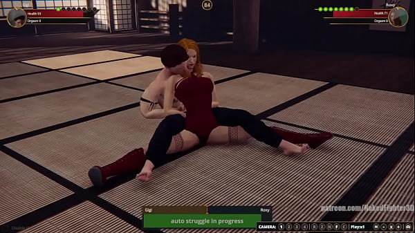 Gigi vs roxy nf3d mixed mma combat femdom redhead