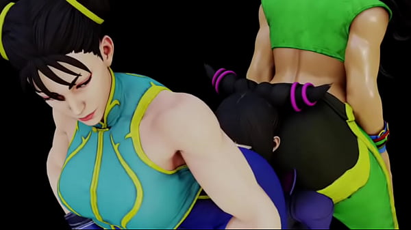 Nonton Street Fighter Chunli/laura Ass Sandwich Juri thumbnail
