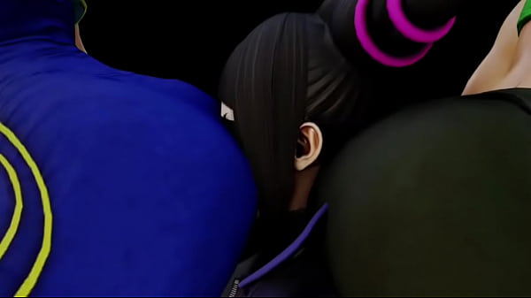 Street fighter chunli laura ass sandwich juri