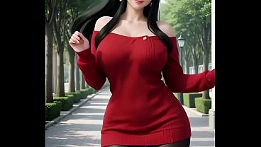 Yor forger en la vida real paseando por la calle mostr&aacute;ndose natural