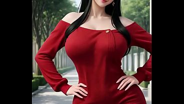 Yor forger en la vida real paseando por la calle mostr&aacute;ndose natural 