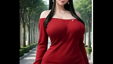 Yor forger en la vida real paseando por la calle mostr&aacute;ndose natural 