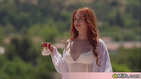 Beautiful redhead wife Madison Morgan wants to be pregnant againand sheis doing everything shecan