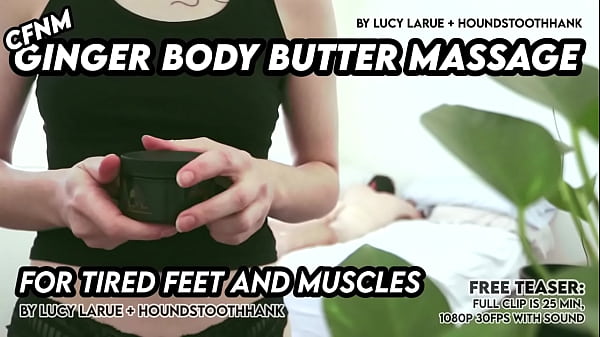Cfnm ginger body butter massage for tired feet and muscles 