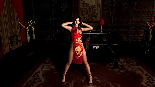 Mature ada wong in chinese dress tempts you to share secrets with her for reward 