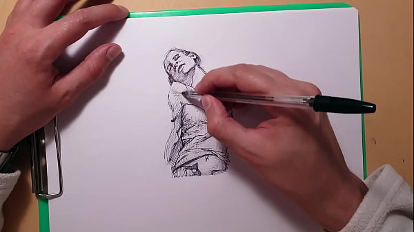 Play MP4 - How to draw sexy girls with a ballpoint pen&comma; sketch