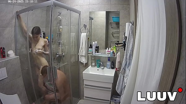 LUUV. Couple Kareflore and Abbadon shower for their reality show 