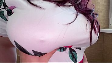 A stepmom with big tits_allowed_her stepson to gently insert a dick into her big ass