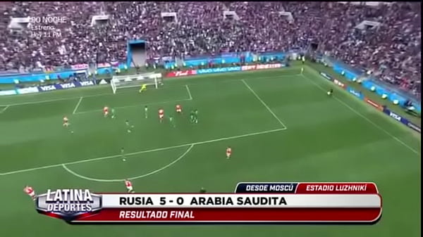 RUSIA v A ARABIA EN_EL MUNDIAL CON 5_GOLES V