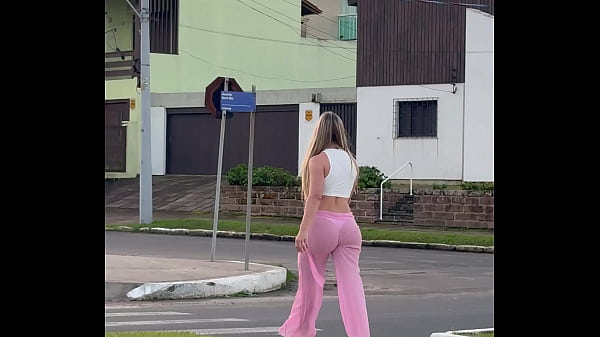 TRANSPARENTE CALÇA E BLUSA SEM SUTIÃ