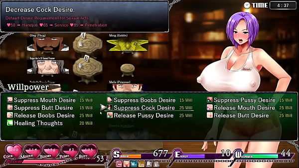 Big titted warden takes up odd jobs to keep things in line 