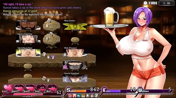 Big titted warden takes up odd jobs to keep things in line 