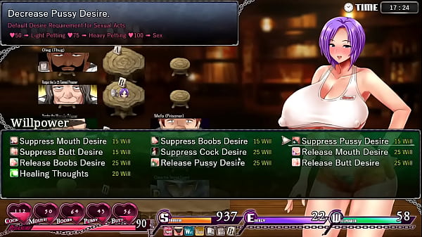 Big titted warden takes up odd jobs to keep things in line 